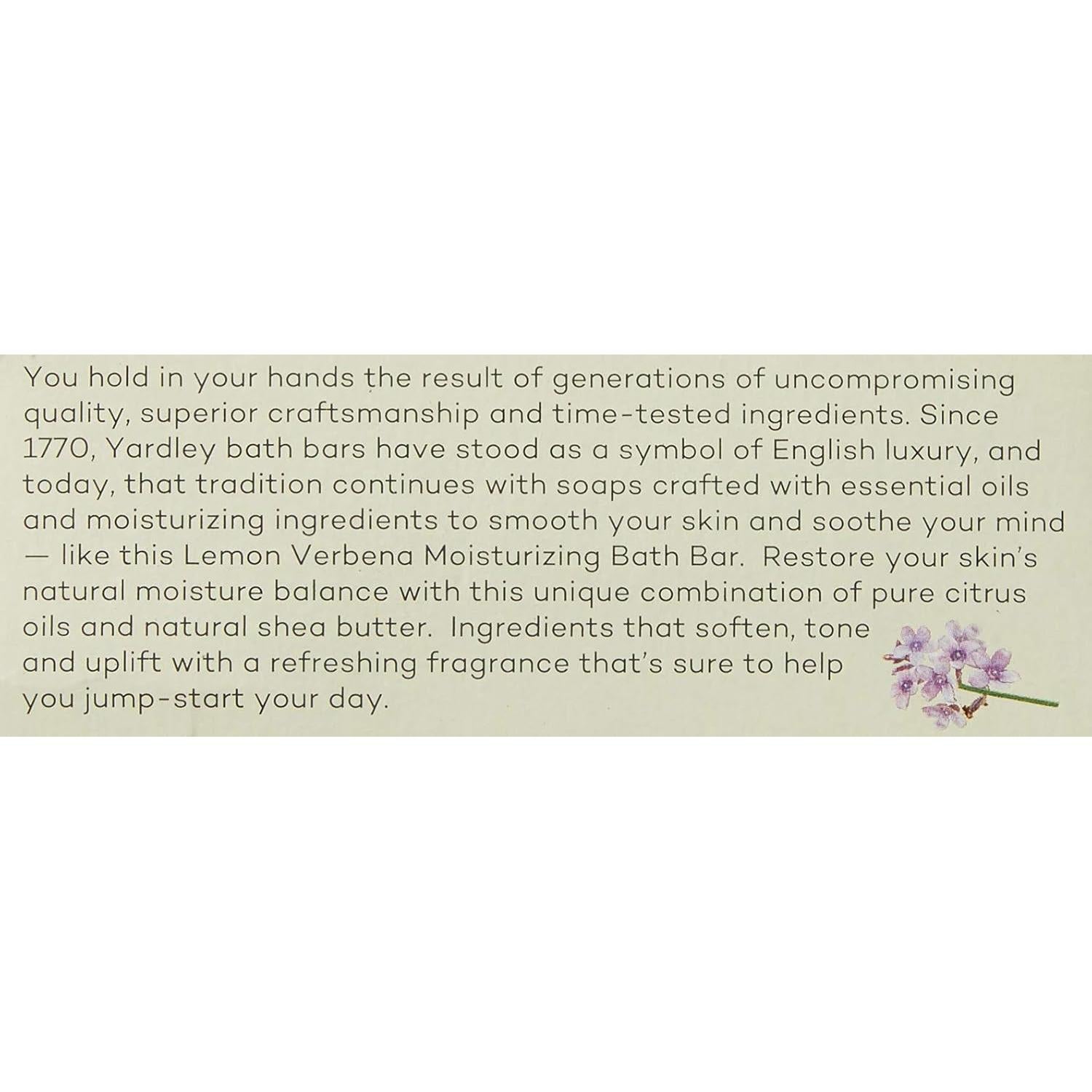 Barra de Baño Hidratante Yardley London Verbena de Limón 120g