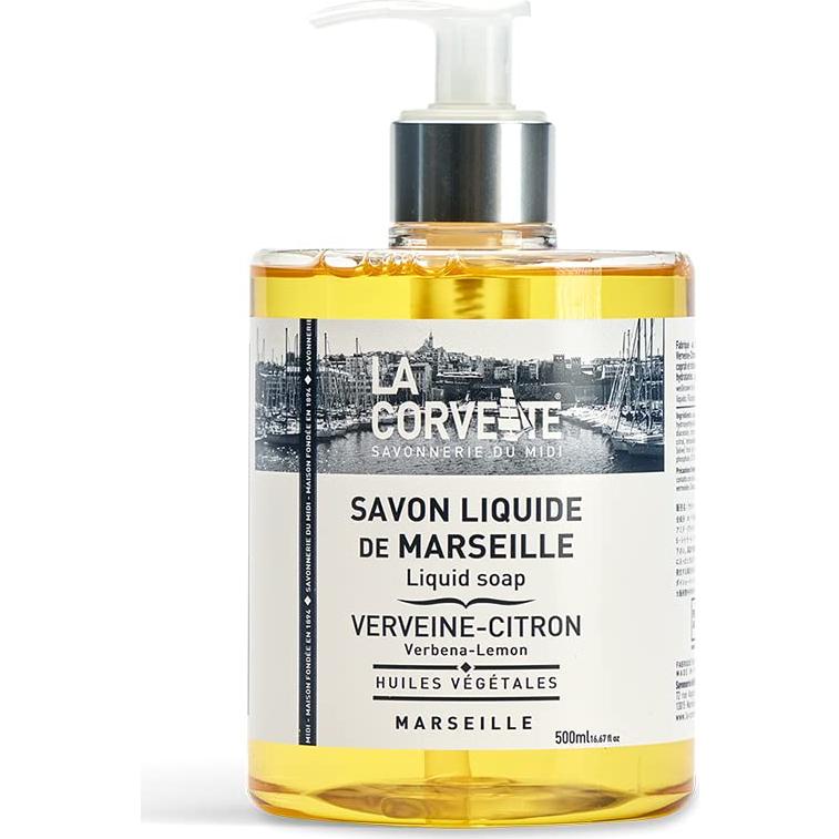 Jabón Líquido de Marsella La Corvette 500ml Verbena-Limón