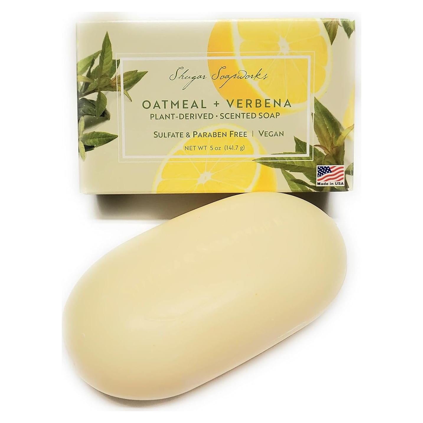 Jabón de Avena y Verbena Shugar Soapworks 142g Vegano