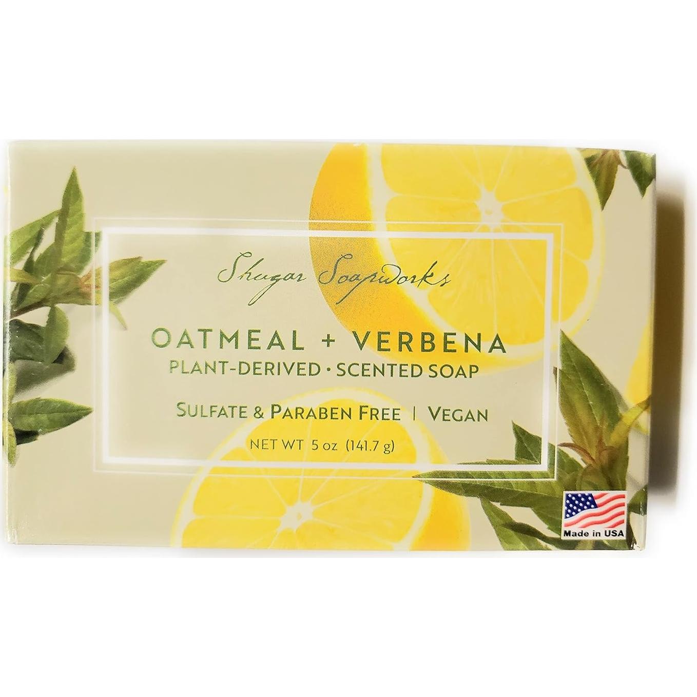 Jabón de Avena y Verbena Shugar Soapworks 142g Vegano