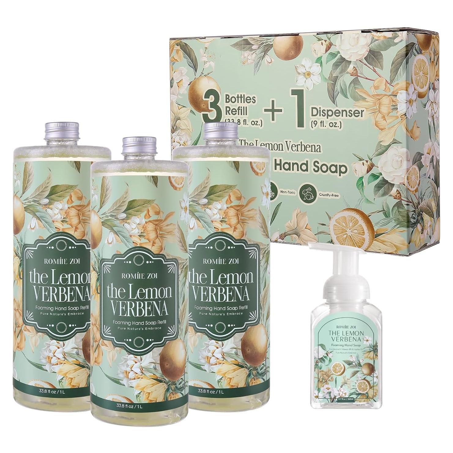 Juego de Recarga Jabón Espumoso ROMIIE ZOI 3x1000ml Verbena