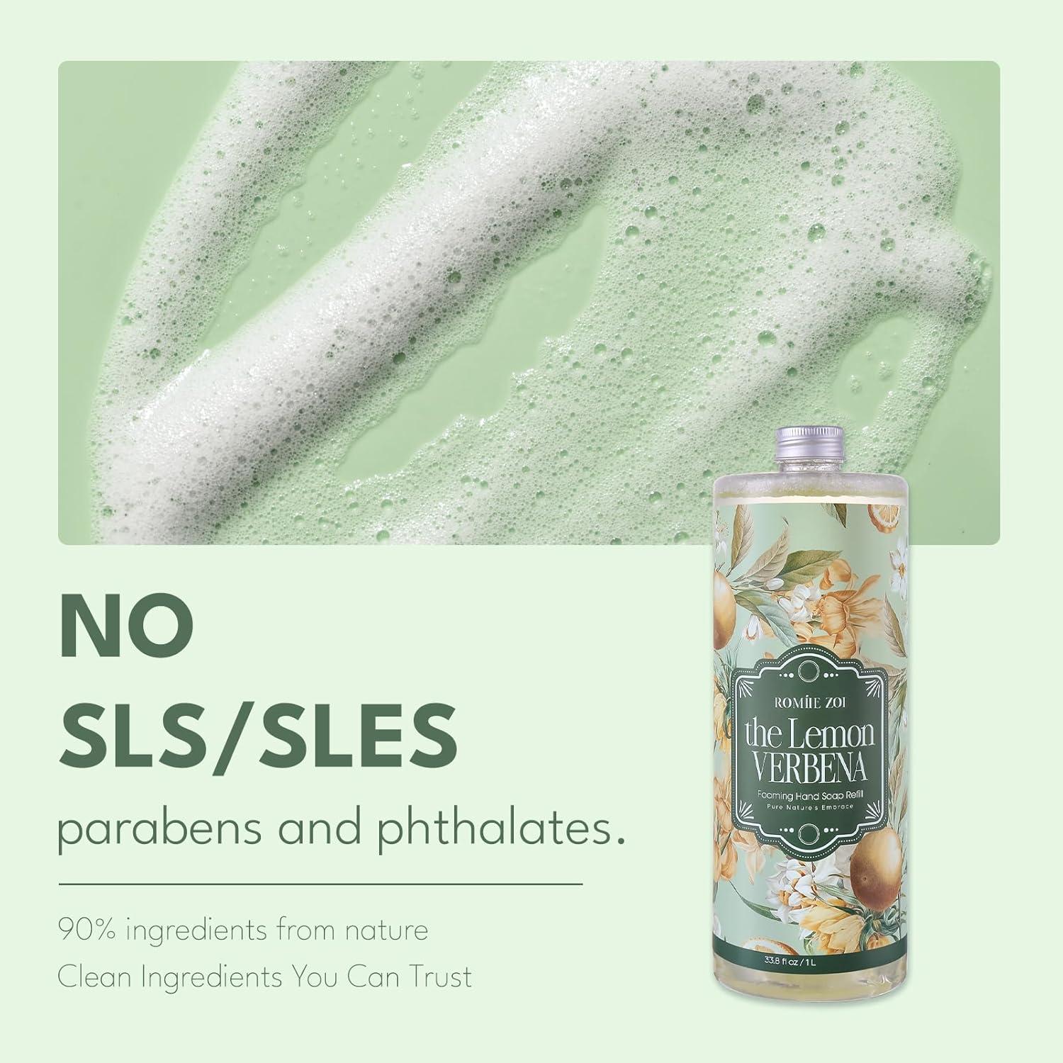 Juego de Recarga Jabón Espumoso ROMIIE ZOI 3x1000ml Verbena