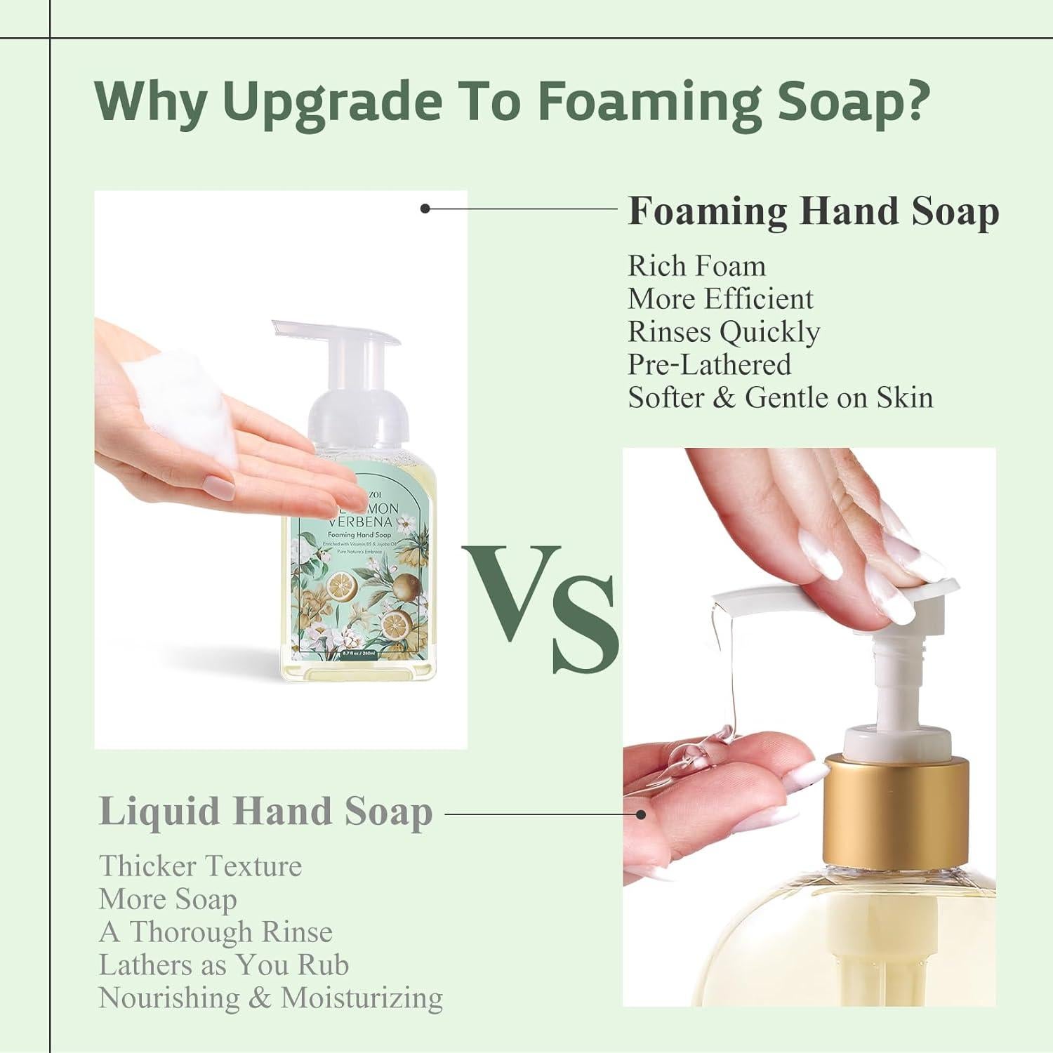 Juego de Recarga Jabón Espumoso ROMIIE ZOI 3x1000ml Verbena