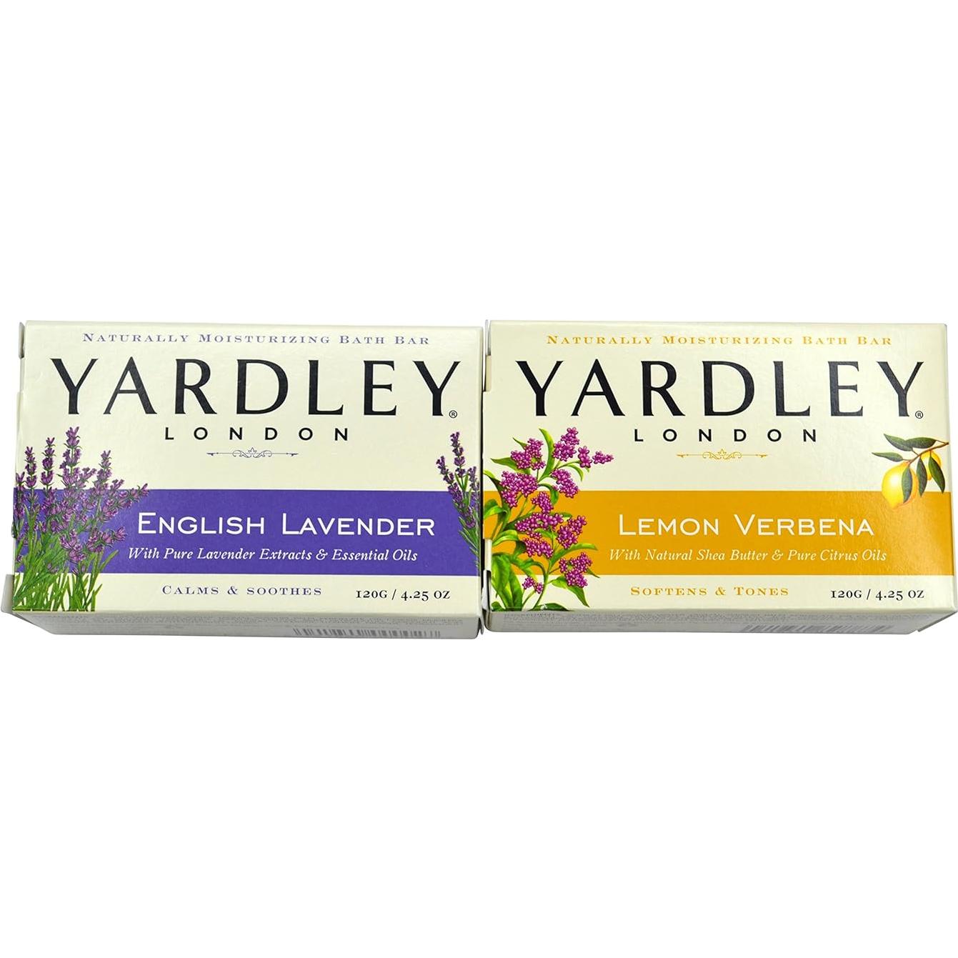 Paquete de Jabones de Baño Yardley 2x120g Lavanda y Verbena