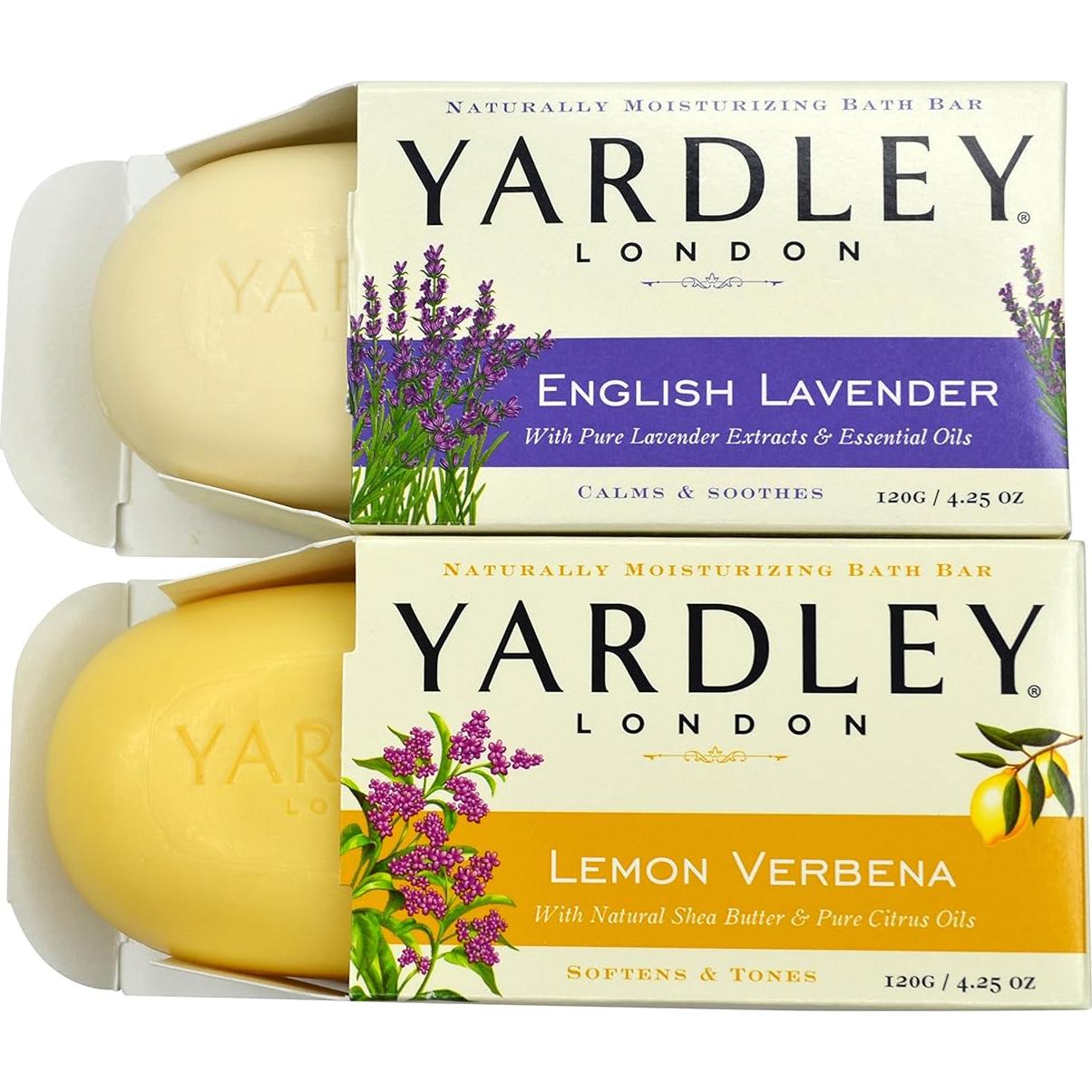 Paquete de Jabones de Baño Yardley 2x120g Lavanda y Verbena