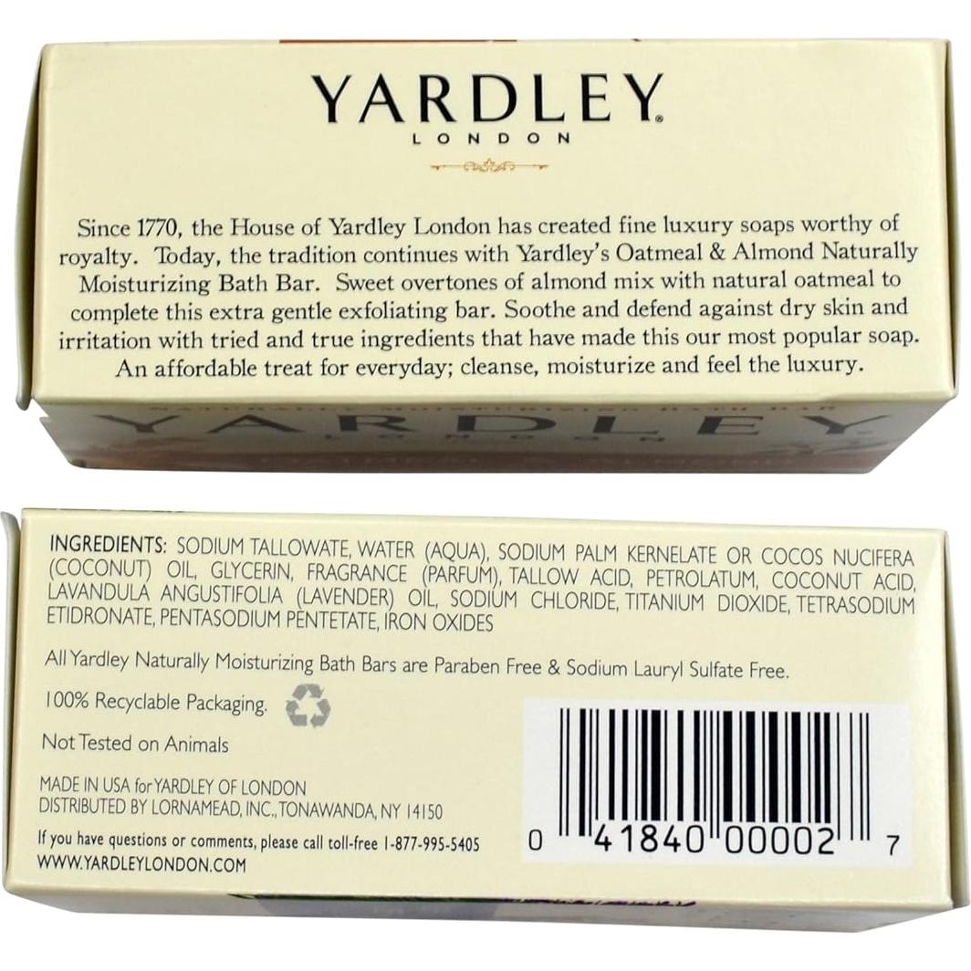 Paquete de Jabones de Baño Yardley 2x120g Lavanda y Verbena