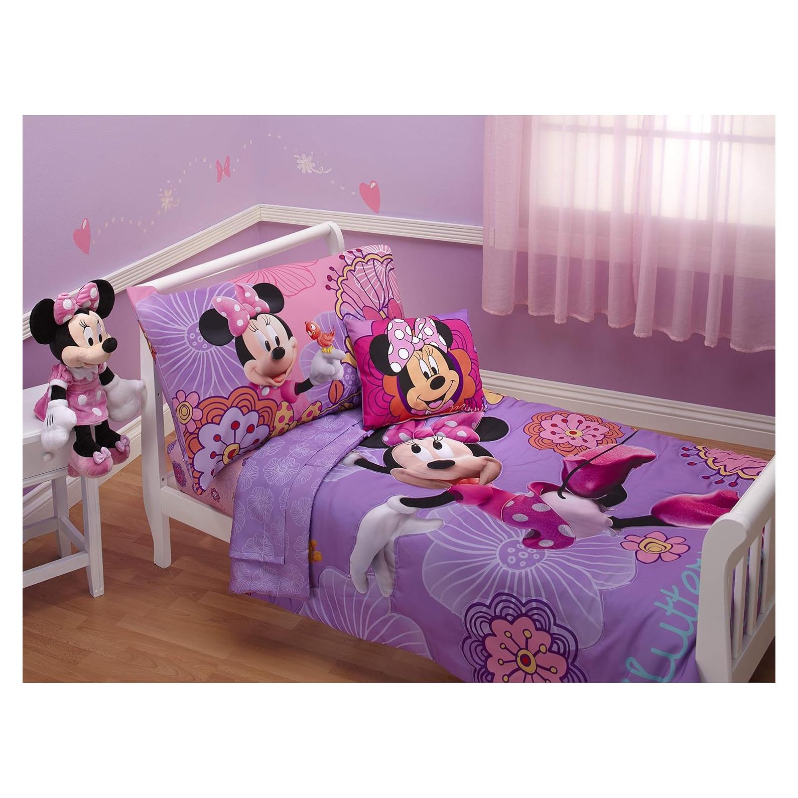 Juego de Ropa de Cama Disney Minnie 4 Piezas Microfibra