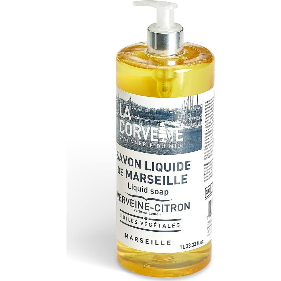 Jabón líquido La Corvette Marseille Verbena-Limón 1L