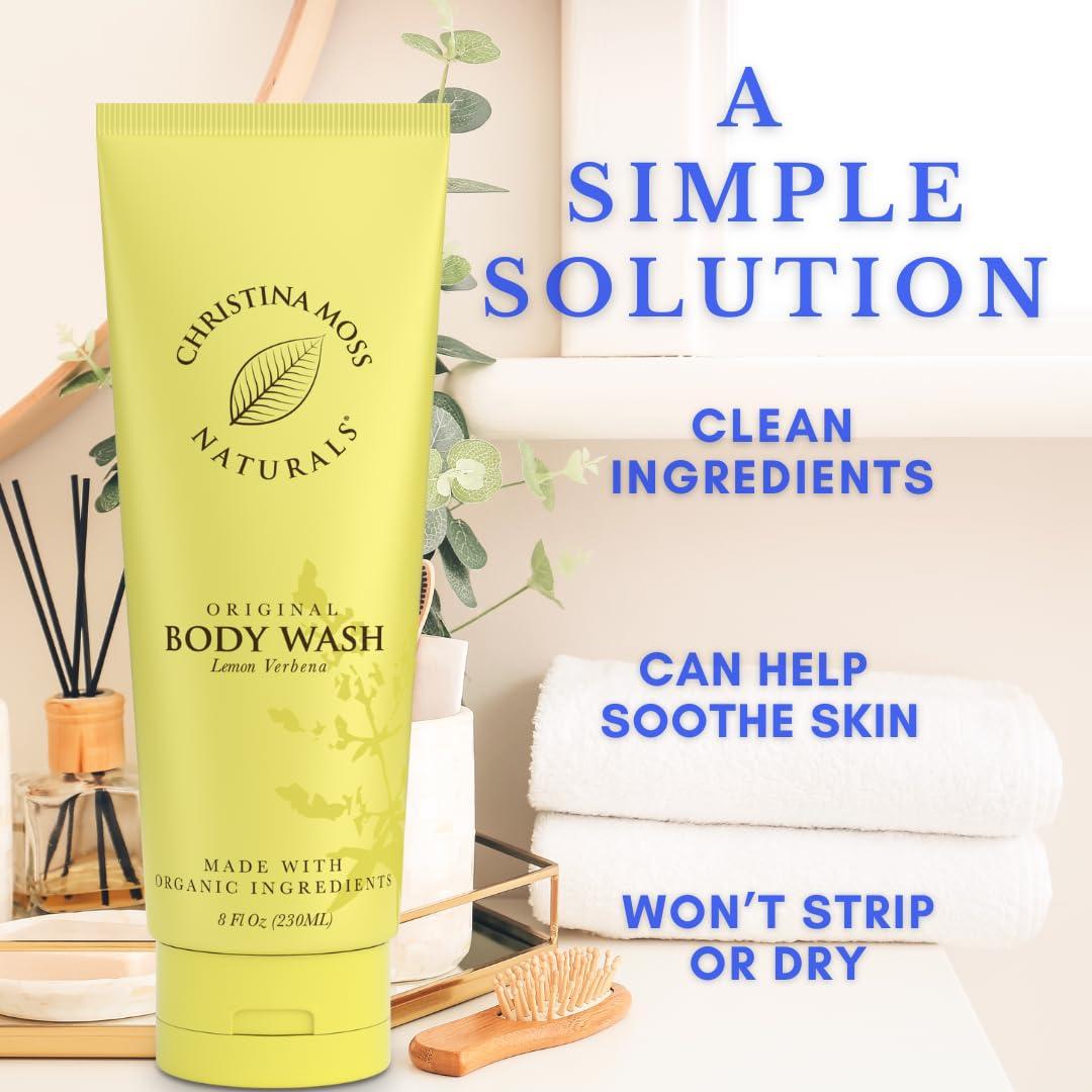 Jabón Corporal Christina Moss Naturals 236.6ml Verbena de Limón