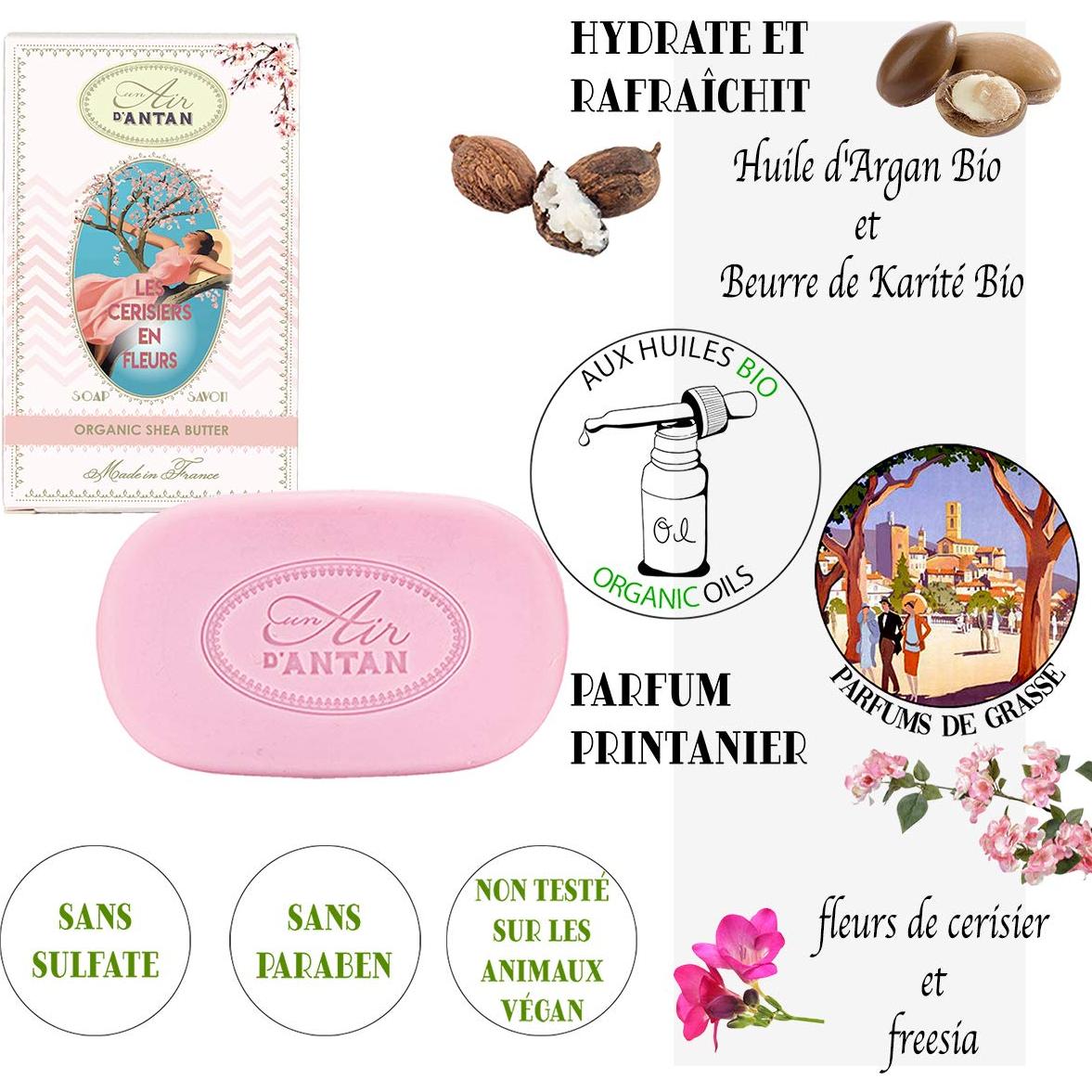 Set de Jabones Dúo Un Air d'Antan - Flor de Cerezo 200g