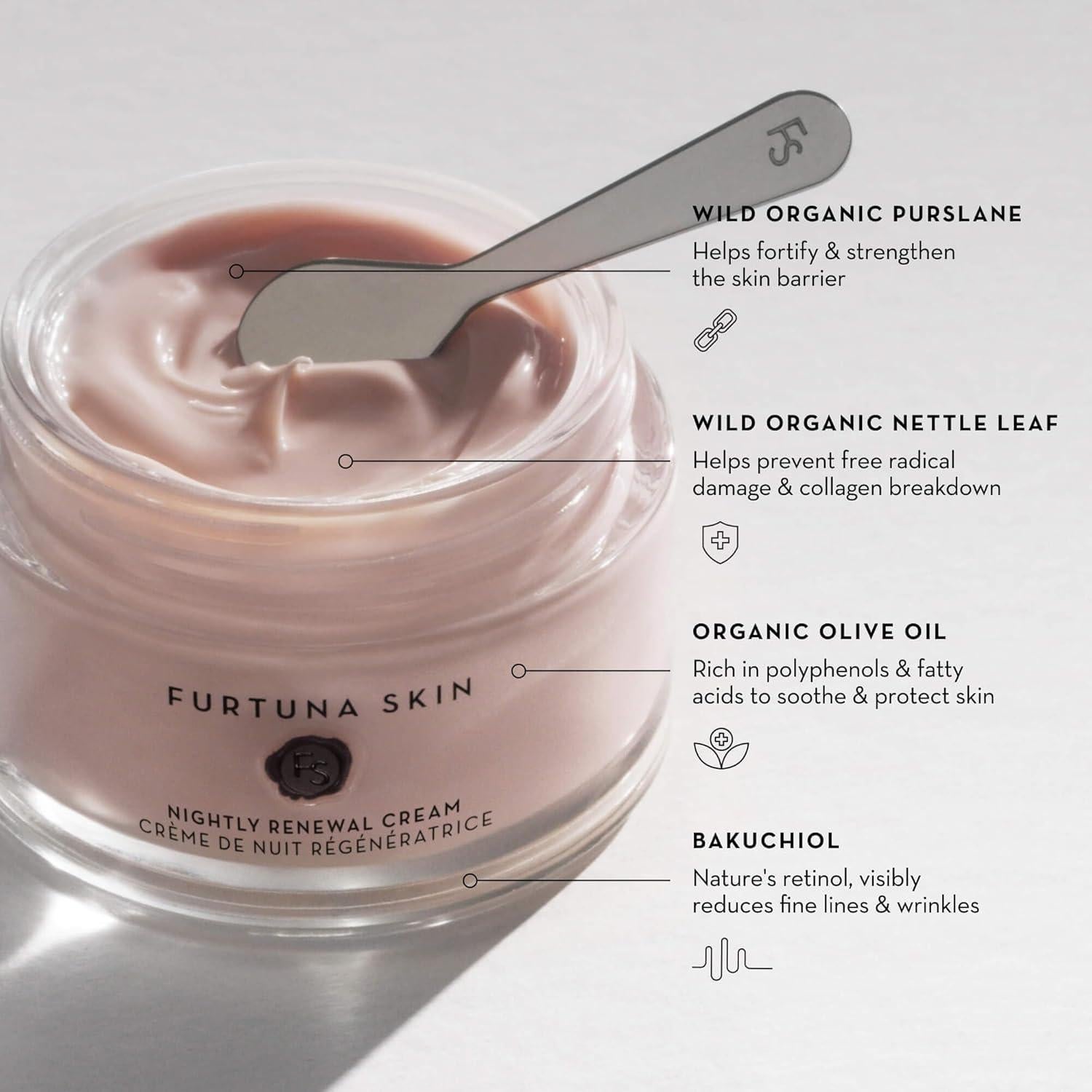Crema Nocturna Hidratante Furtuna Skin 50 ml - Vegana y EWG