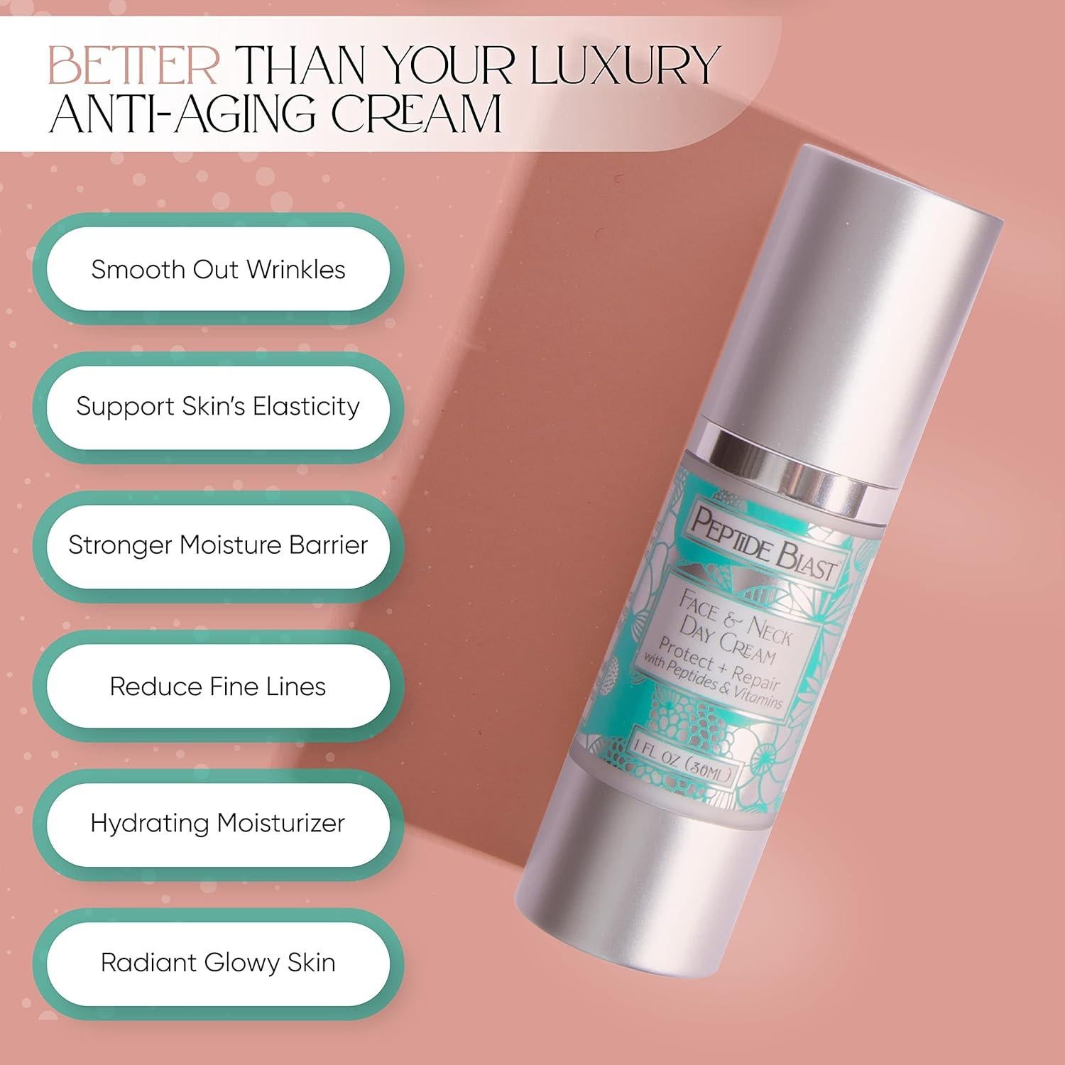 Crema de Día Peptide Blast St. Croix 28.35g - Antienvejecimiento