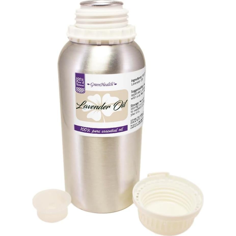 Aceite Esencial de Lavanda GreenHealth 946 ml Botella Aluminio