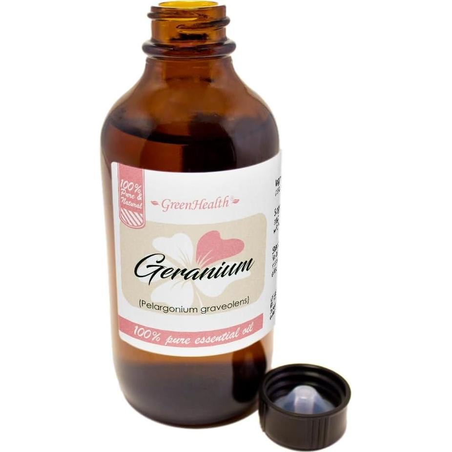 Aceite Esencial de Geranio 100% Puro GreenHealth 118 ml
