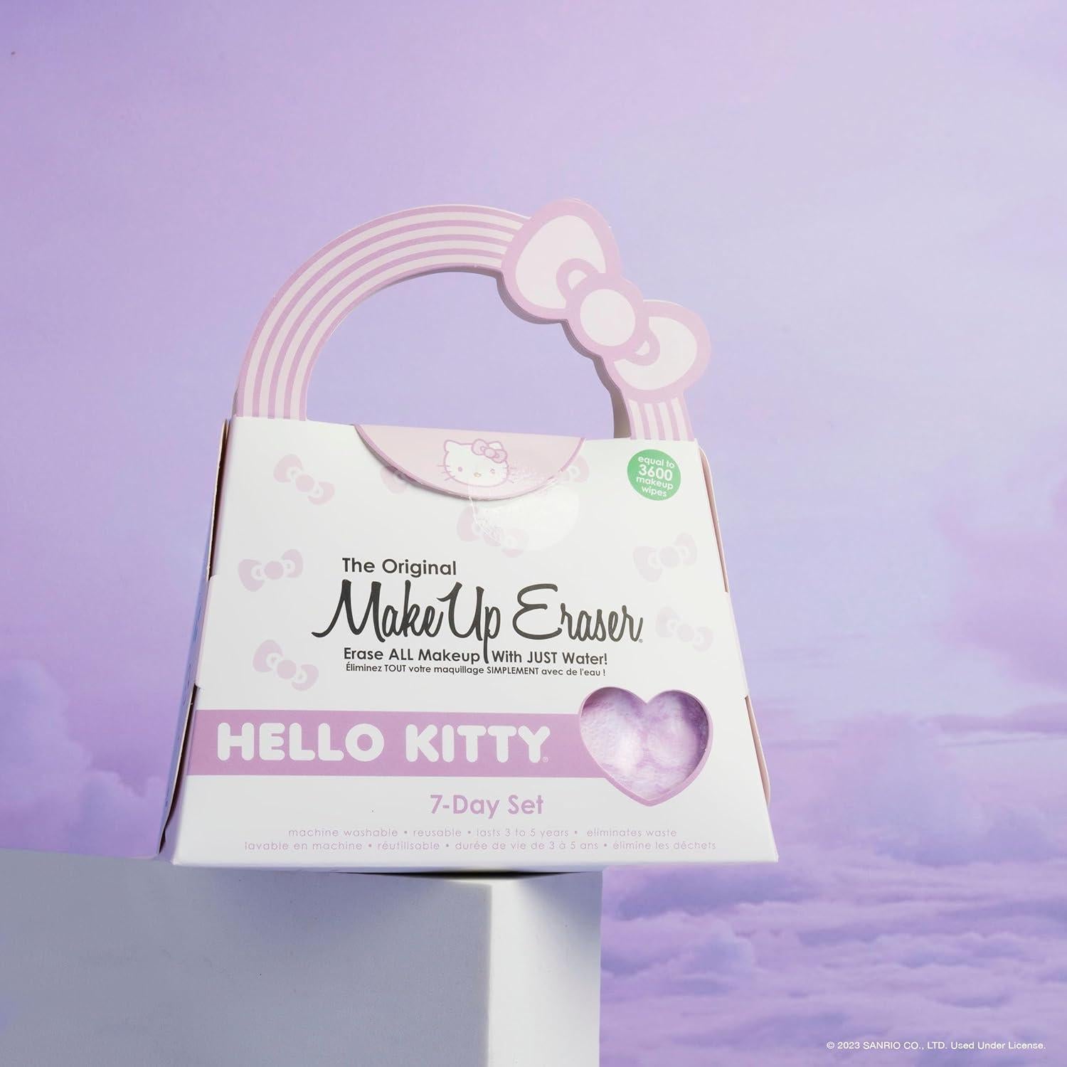 MakeUp Eraser Hello Kitty Set 7 Paños Desmaquillantes