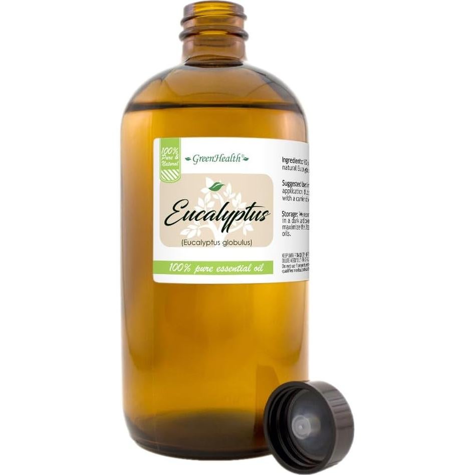 Aceite Esencial de Eucalipto GreenHealth 473 ml Puro Natural