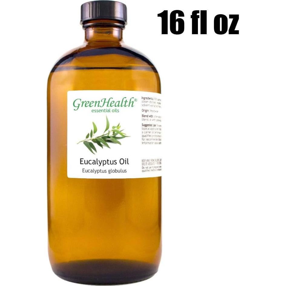 Aceite Esencial de Eucalipto GreenHealth 473 ml Puro Natural