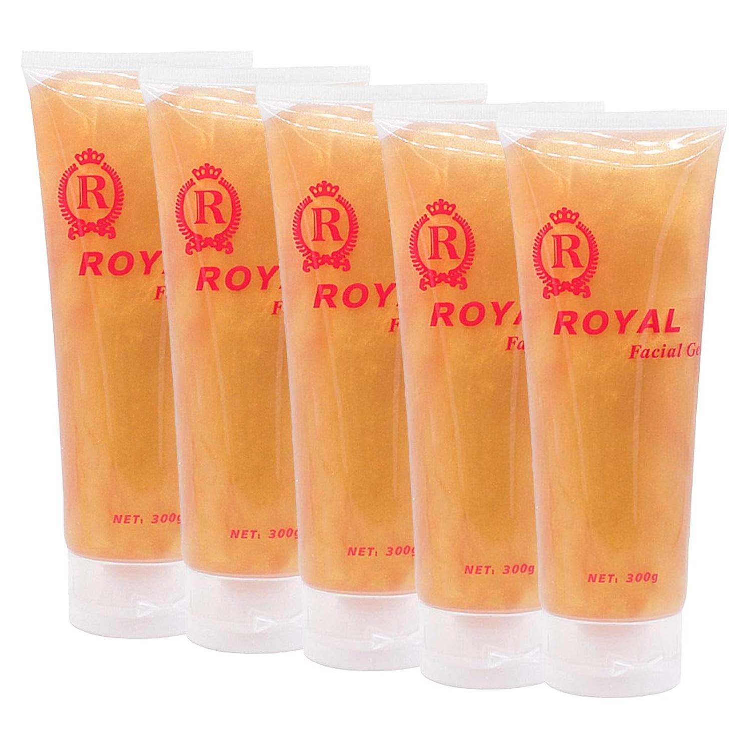 Gel Conductor Dorado Elitzia 5 Pcs 300g para Cuidado Facial