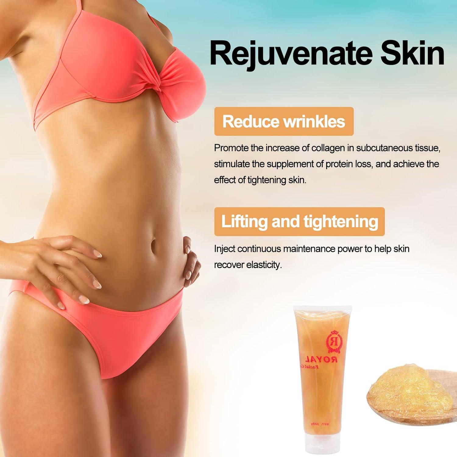 Gel Conductor Dorado Elitzia 5 Pcs 300g para Cuidado Facial