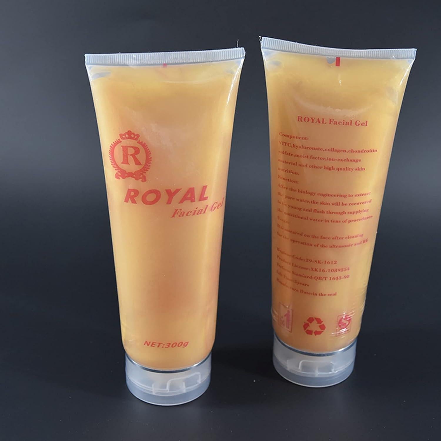 Gel Conductor Dorado Elitzia 5 Pcs 300g para Cuidado Facial