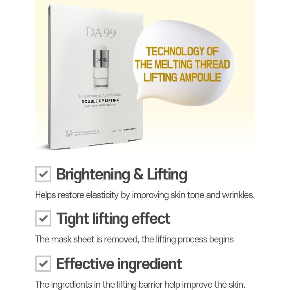 Mascarilla Facial Reafirmante DA99 Cleans Cosmetic 5 Hojas 110g