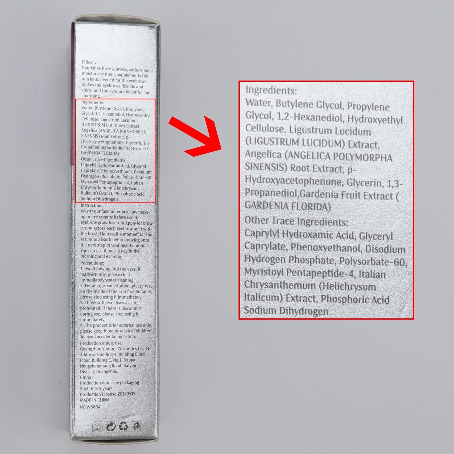 Suero de Crecimiento de Cejas W3W 3 ML - Fórmula Avanzada