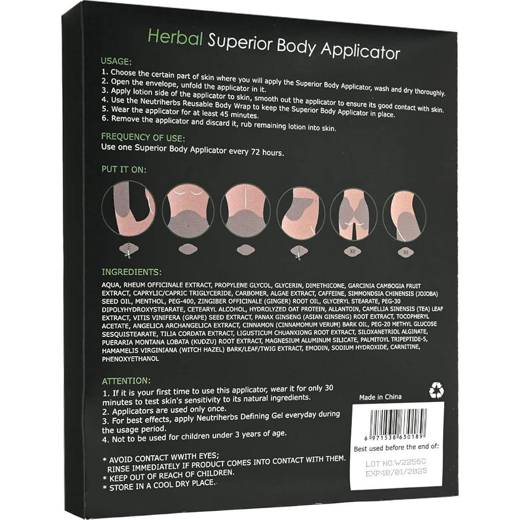 Aplicador Corporal Neutriherbs - Envoltura Natural 5 Piezas