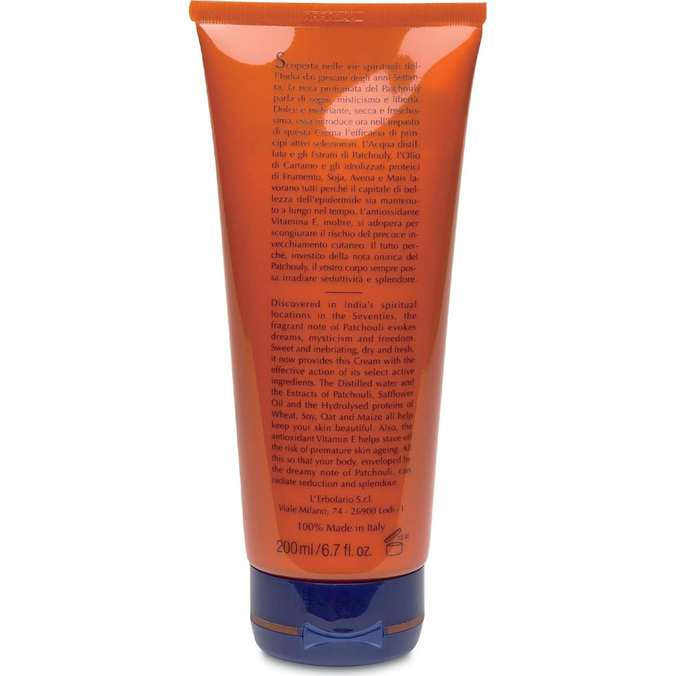 Crema Corporal L'Erbolario 190g - Hidratante con Pachulí