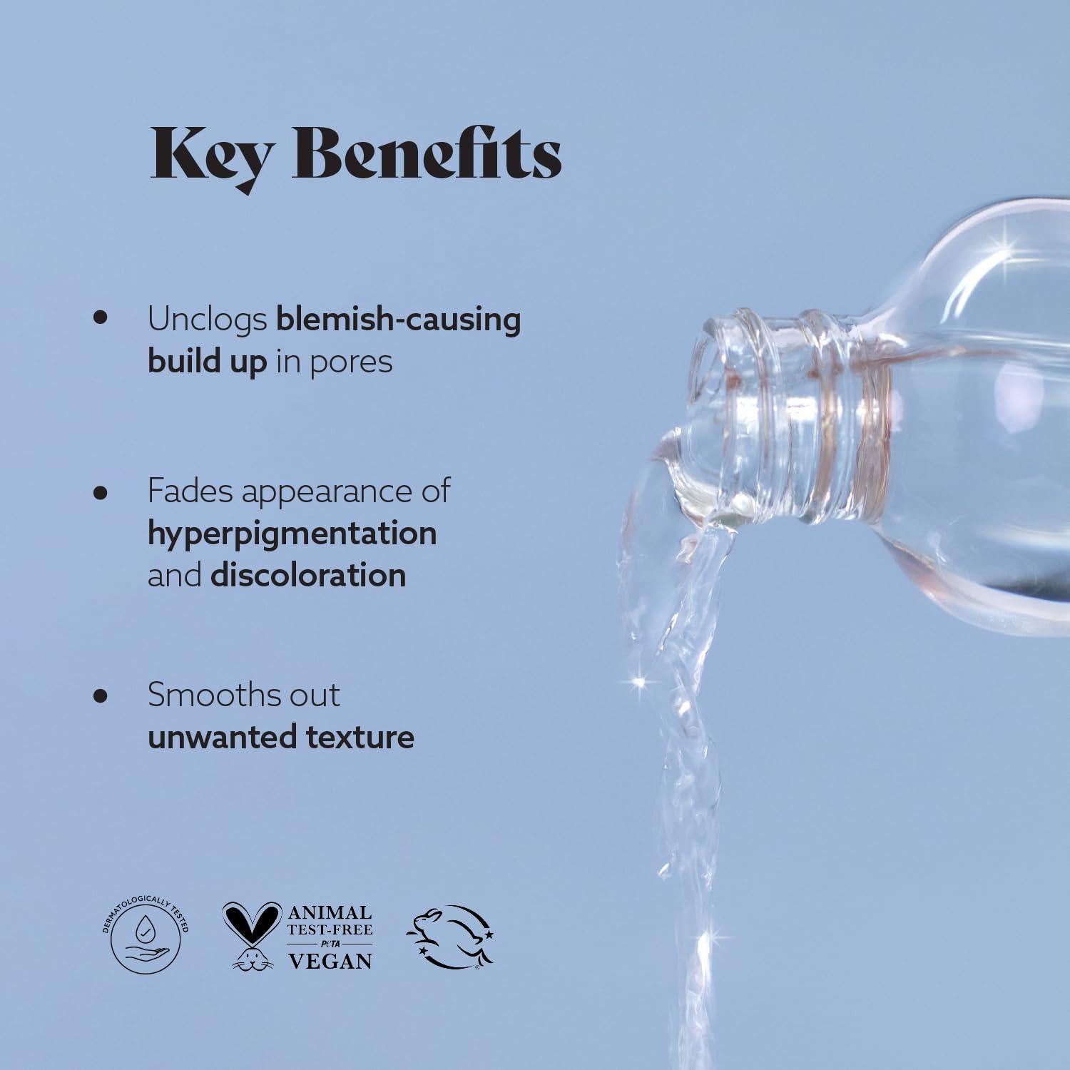 Tónico Facial Limpiador Luma & Leaf 118 ml - Natural con Ácido Salicílico y Niacinamida