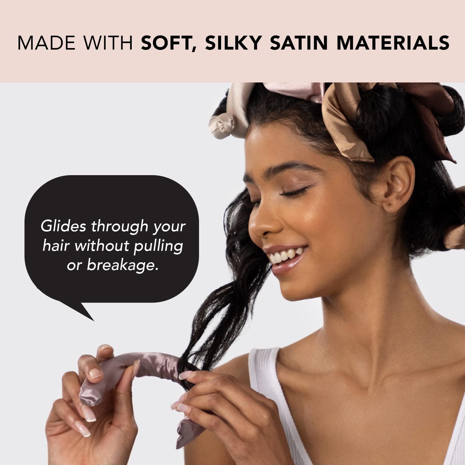 Rizador de Cabello Sin Calor Kitsch 6pcs Madera de Rosa