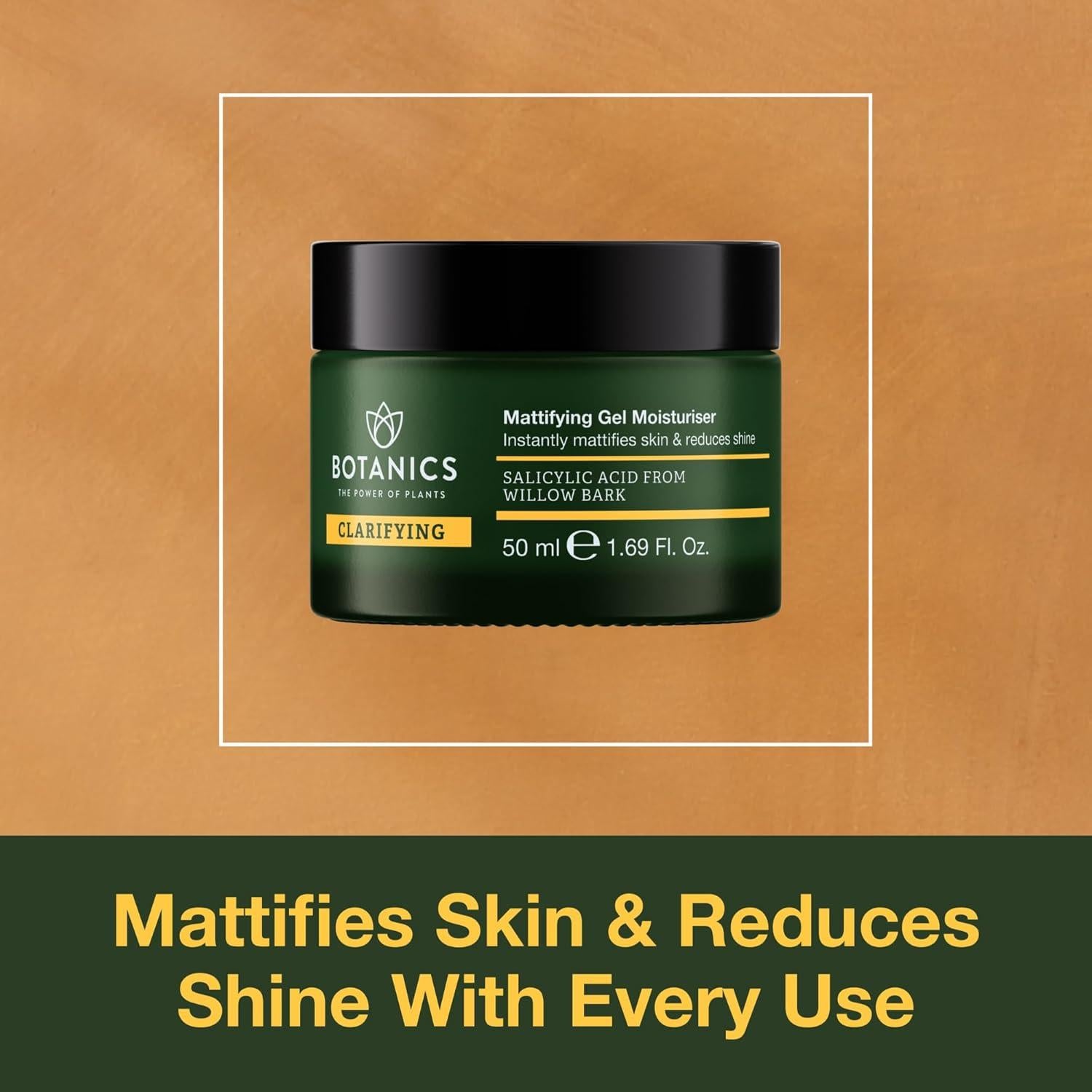 Gel Hidratante Aclarador Botanics 50 ml - Facial Matificante con Ácido Salicílico