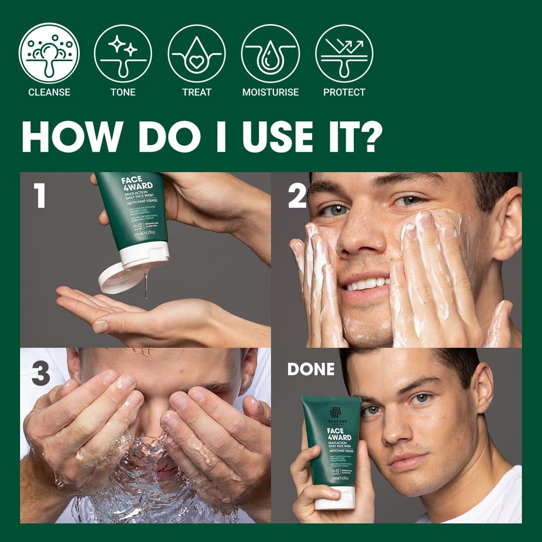 Limpiador Facial Diario Vegano Shakeup 125ml - Exfoliante AHA