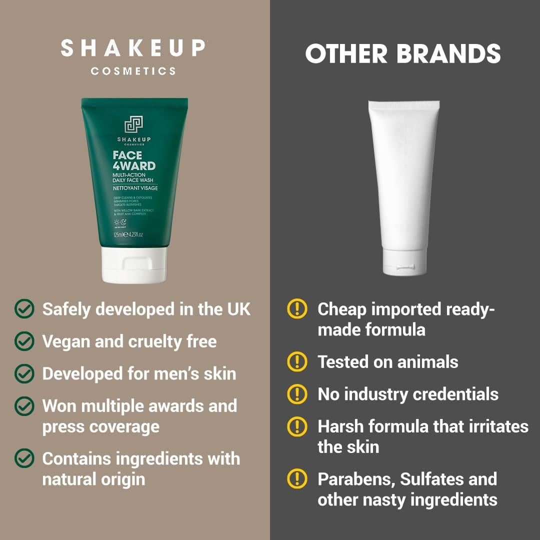 Limpiador Facial Diario Vegano Shakeup 125ml - Exfoliante AHA