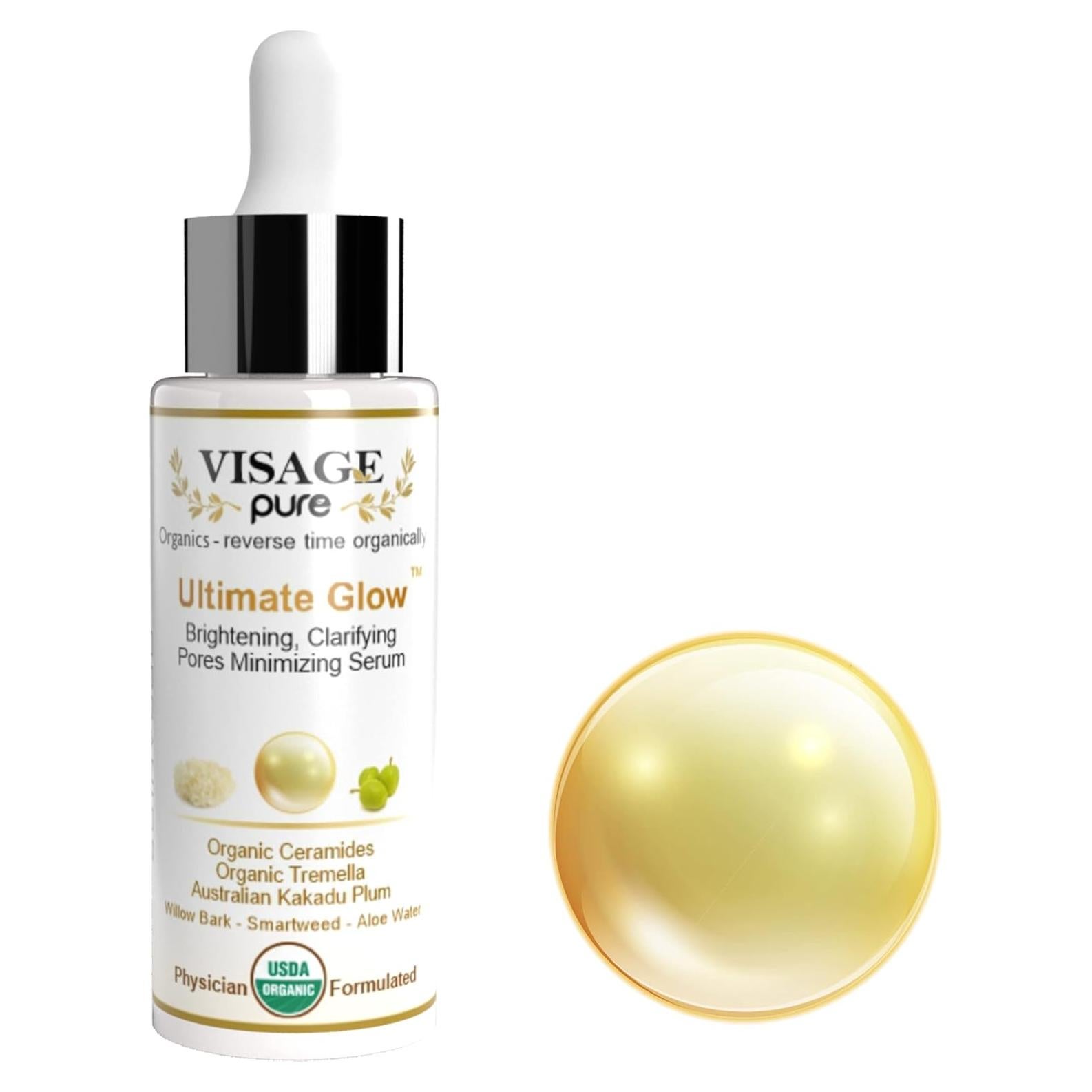 Suero Facial Aclarador Brillo Supremo Visage Pure 68g