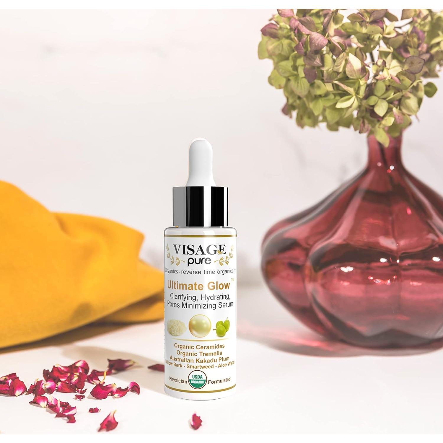 Suero Facial Aclarador Brillo Supremo Visage Pure 68g