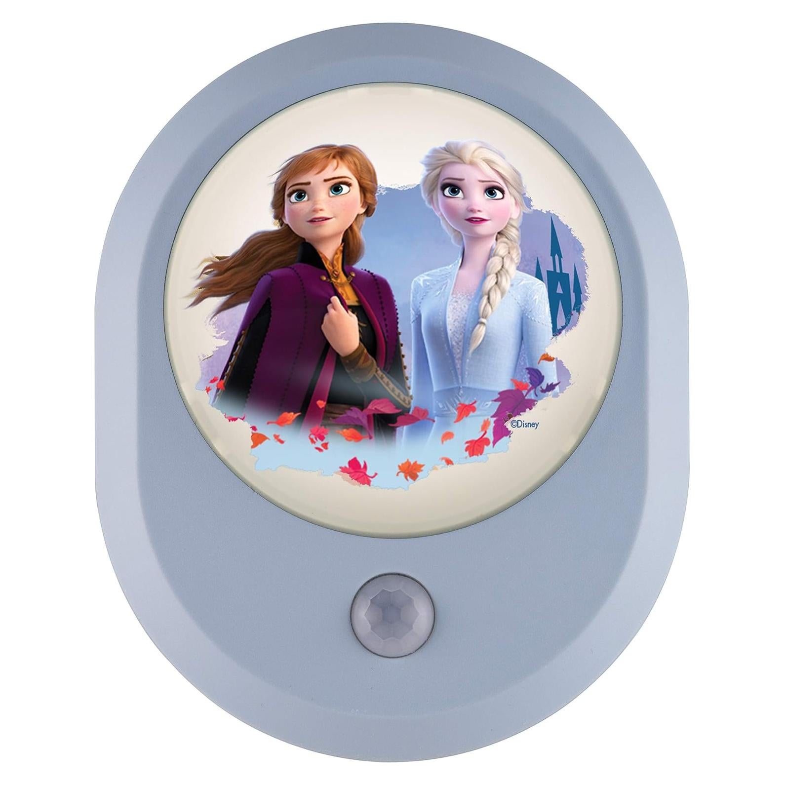 Luz Nocturna LED Disney Frozen II Anna y Elsa con Sensor