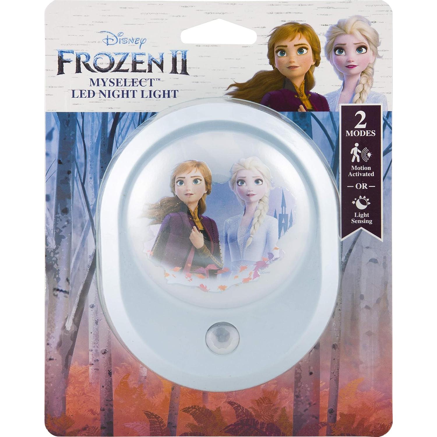 Luz Nocturna LED Disney Frozen II Anna y Elsa con Sensor
