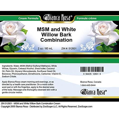 Crema MSM y Corteza de Sauce Blanco Bianca Rosa 2x56.7g
