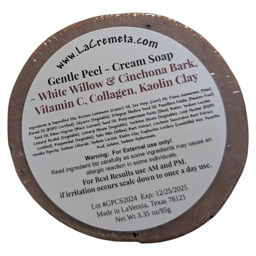 Jabón Crema Exfoliante Suave - Vitamina C y Colágeno 95g