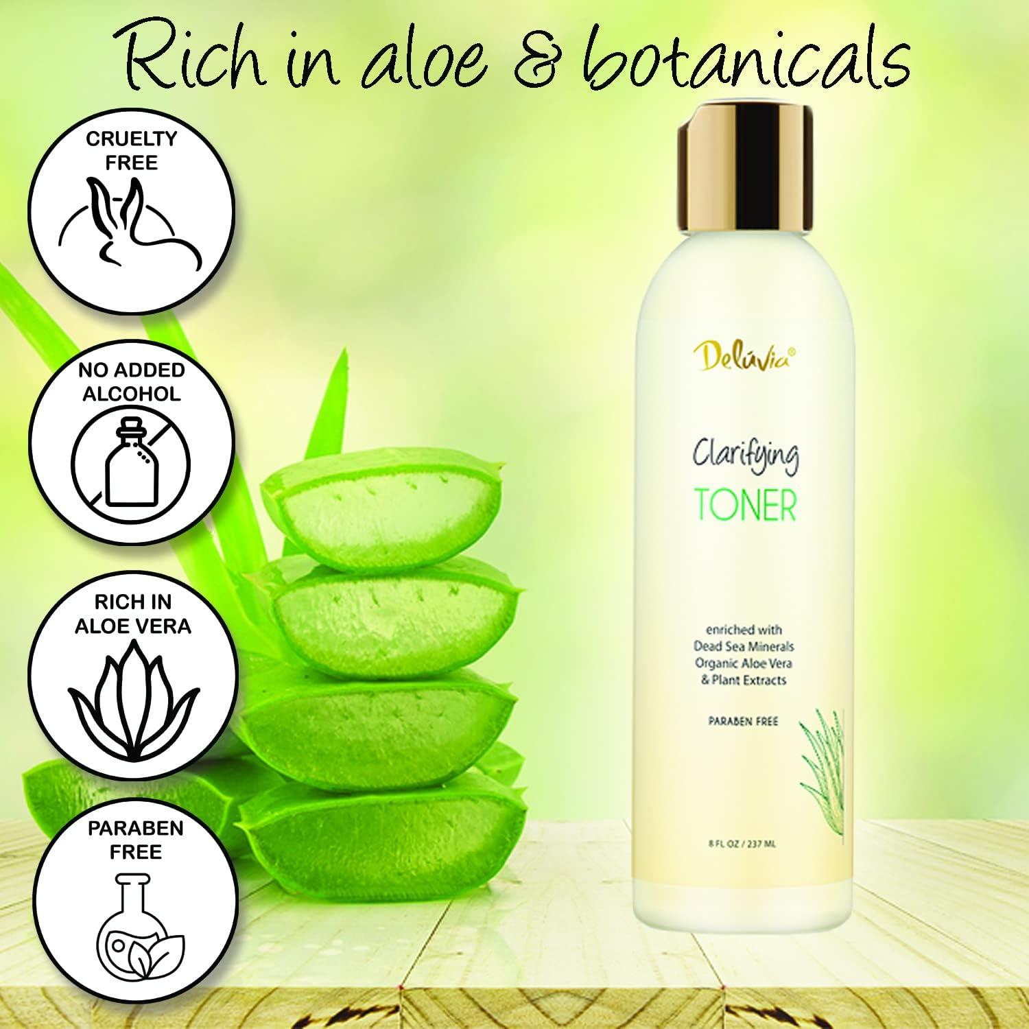 Tónico Aclarador Deluvia 284g Hidratante Facial Sin Alcohol