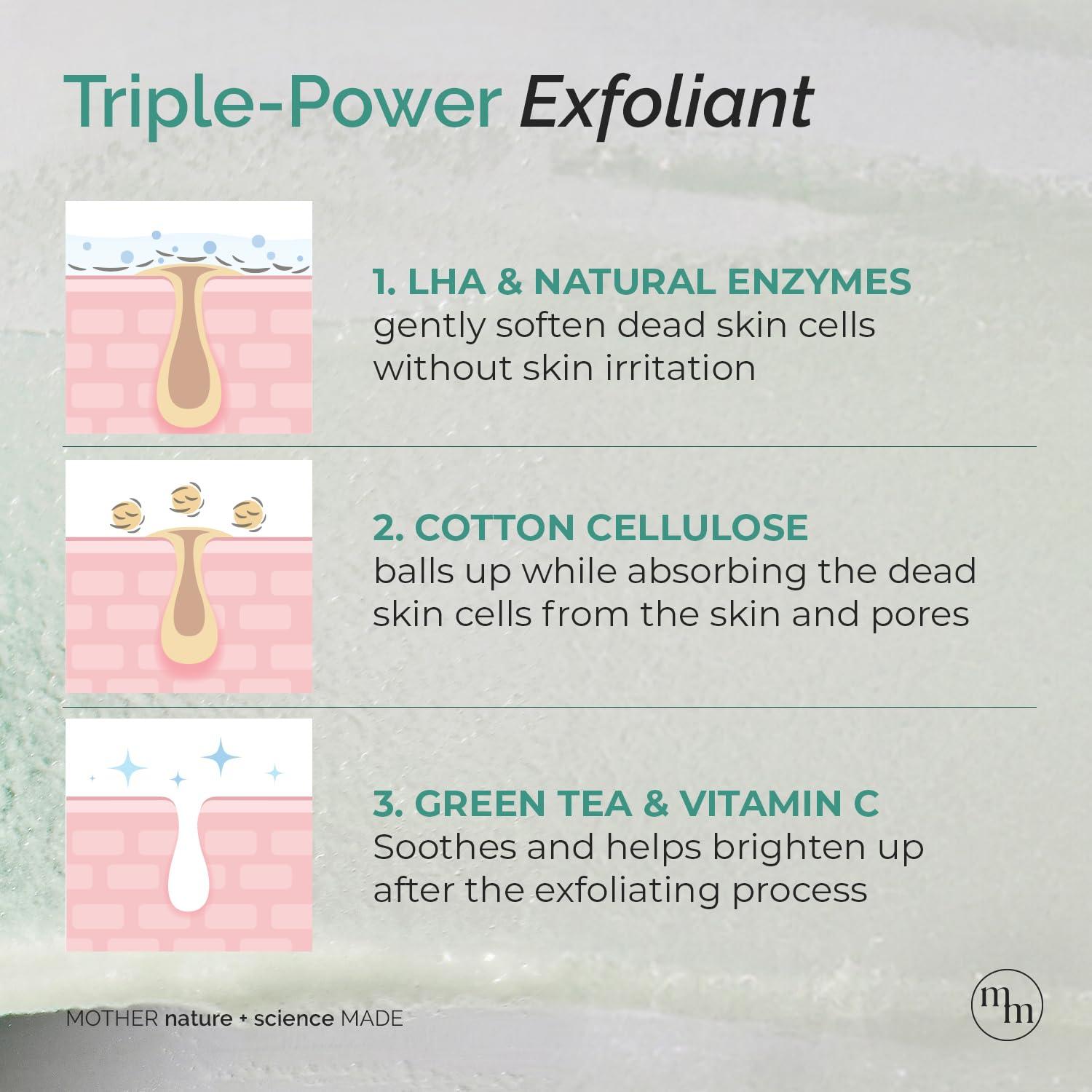Gel Exfoliante Facial MOTHER MADE Té Verde 100ml - Vegano