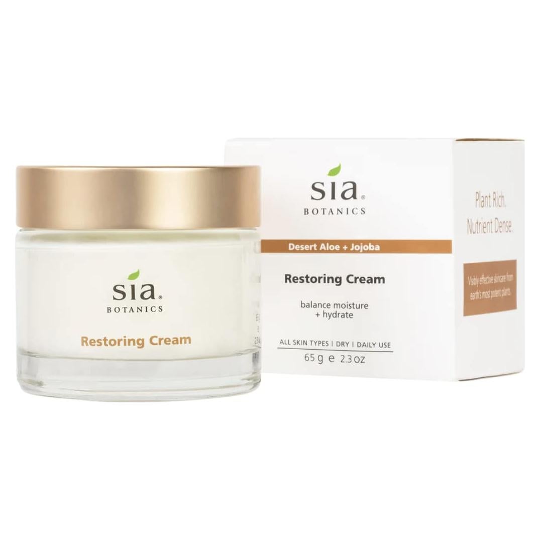 Crema Restauradora Facial Sia Botanics 65g - Hidratante Natural