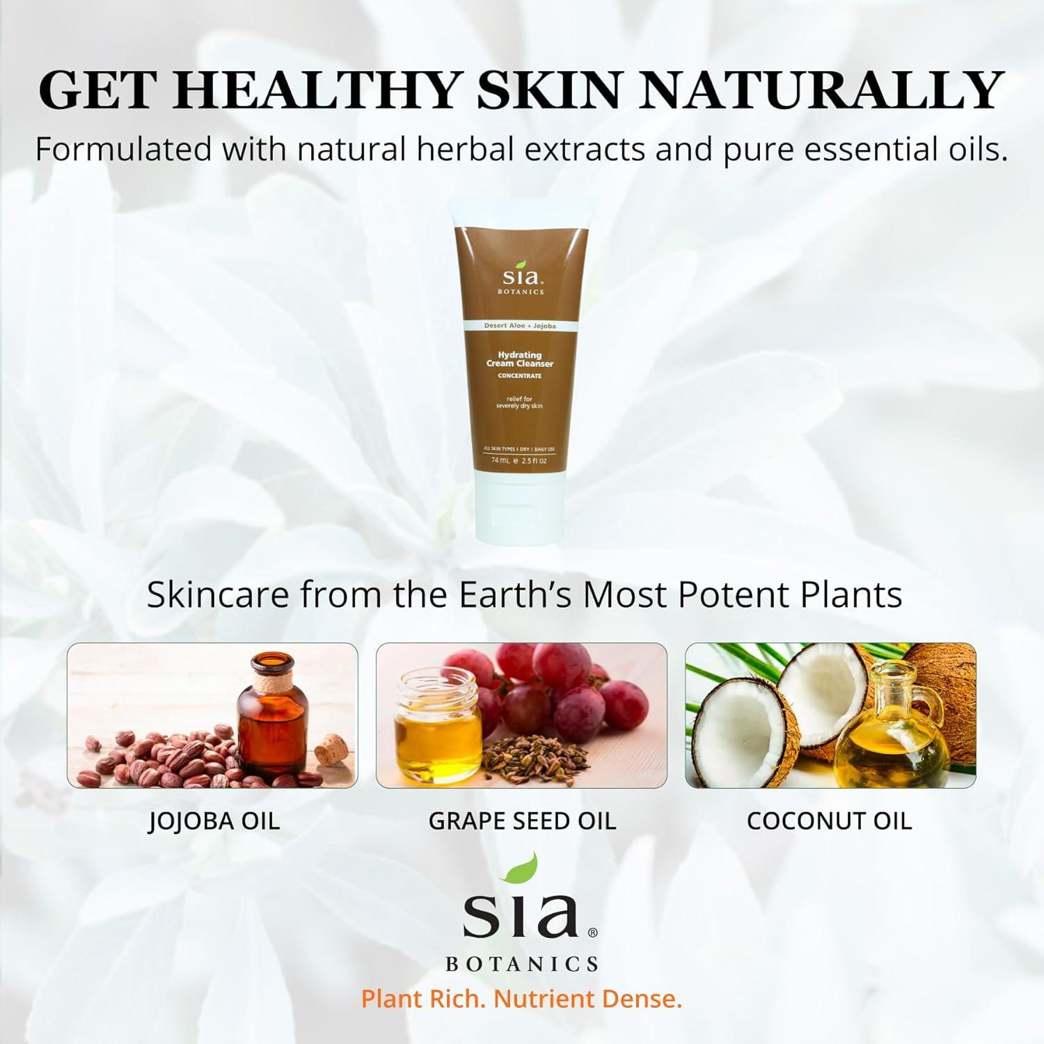 Crema Restauradora Facial Sia Botanics 65g - Hidratante Natural