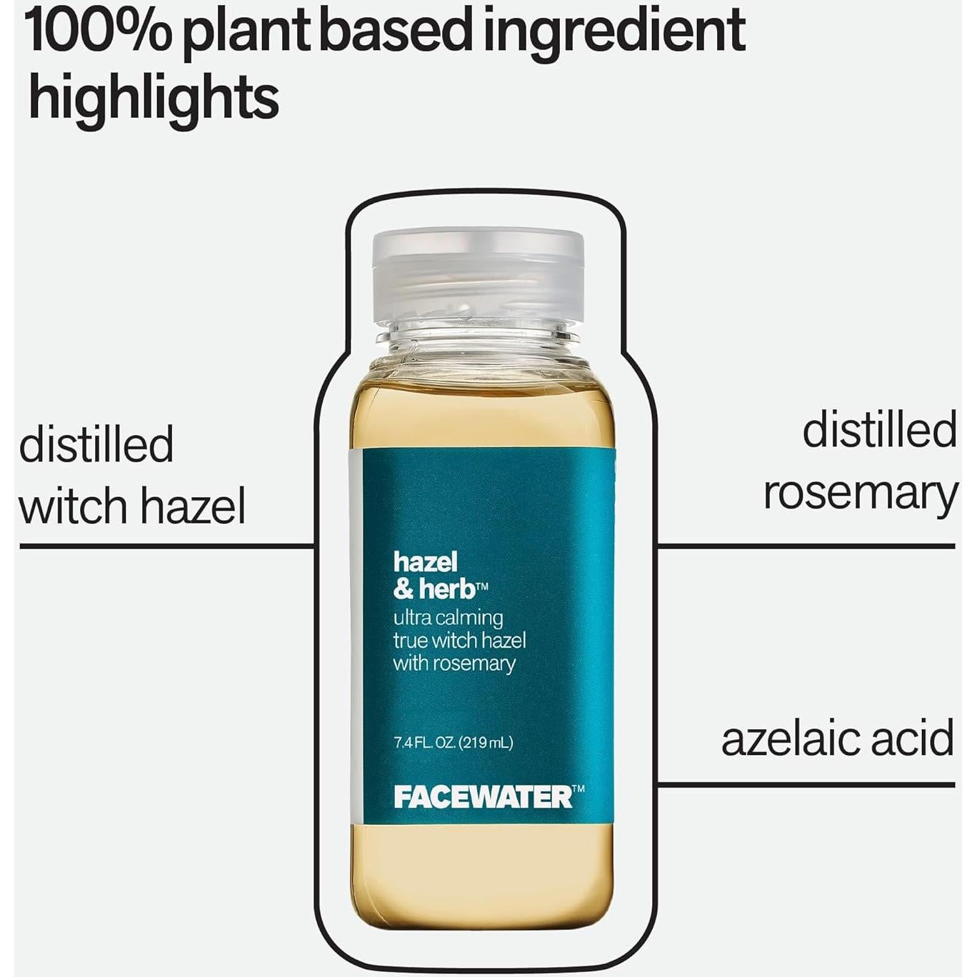 Agua de cara Hazel & Herb Hamamelis Ultra Calmante 226g