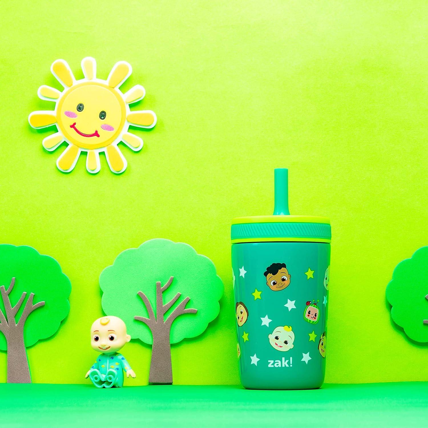 Vaso Aislado CoComelon 12oz - Zak Designs con Pajilla