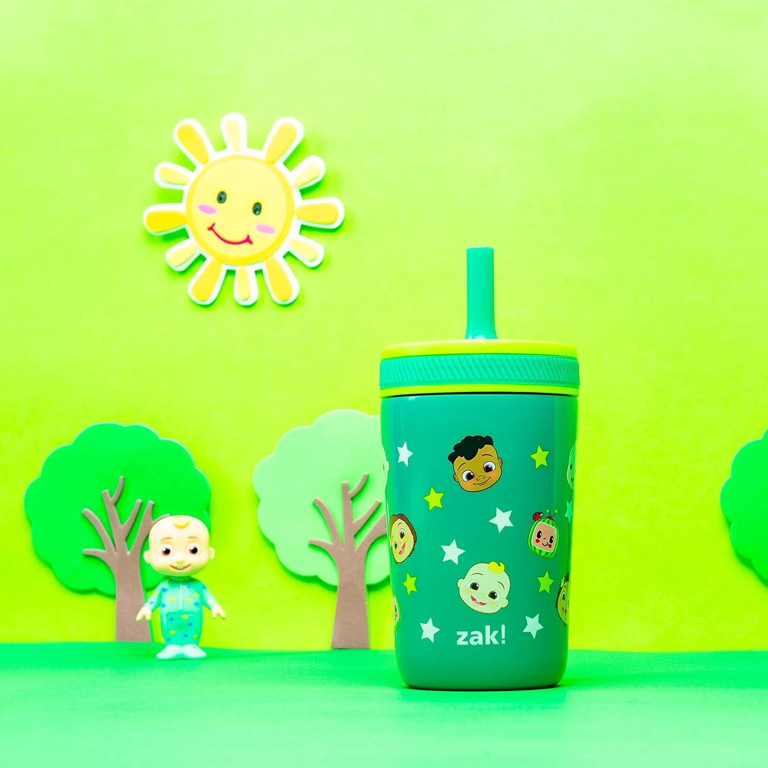 Vaso Aislado CoComelon 12oz - Zak Designs con Pajilla