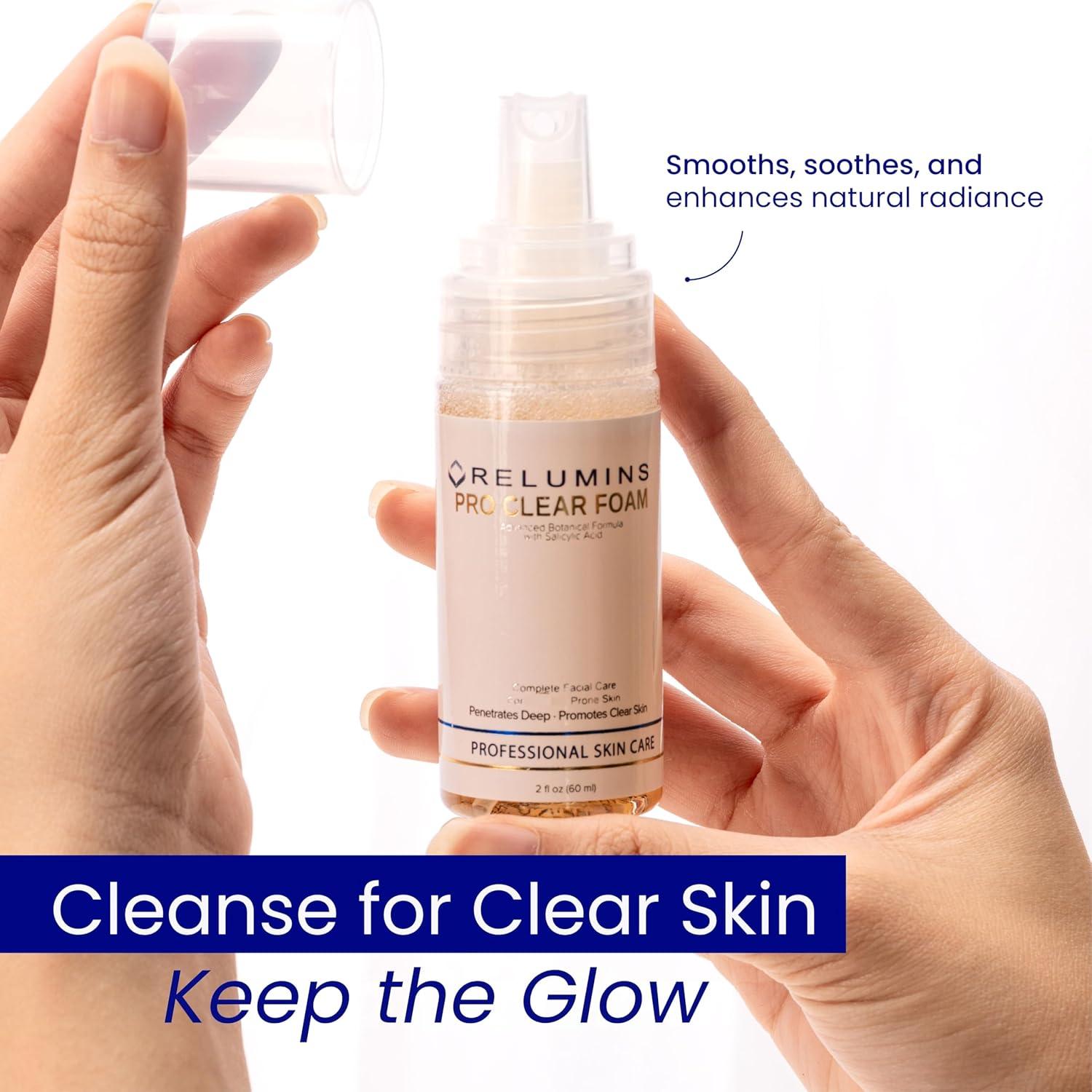 Relumins Pro Clear Foaming Wash 120ml - Limpieza Profunda Natural