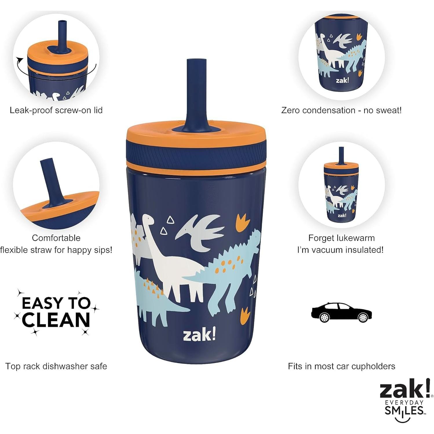 Taza Aislada para Niños Zak Designs Zaksaurus 12oz