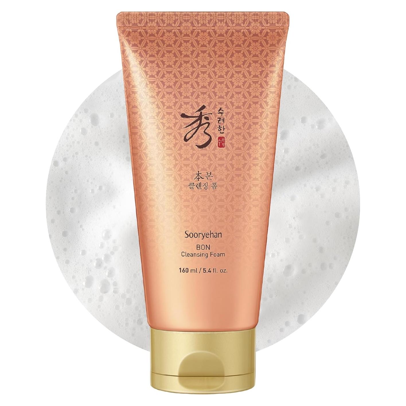 Espuma Limpiadora Sooryehan Bon 160 ml - Ginseng Coreano Hidratante
