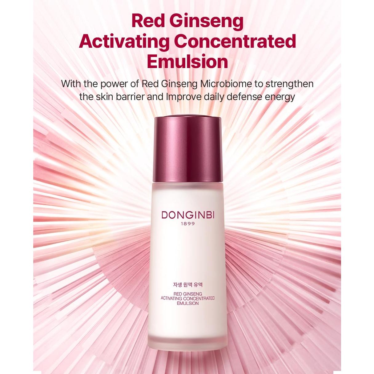 Emulsión Activadora de Ginseng Rojo Donginbi 70 ml - Hidratante Vegano